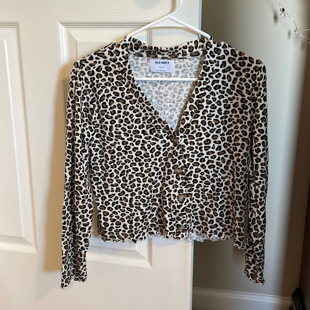 New leopard print cardigan